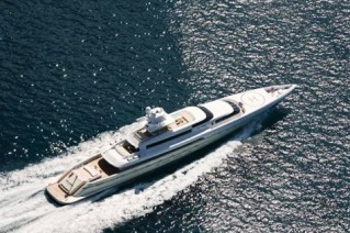 Silver Zwei Yacht from above